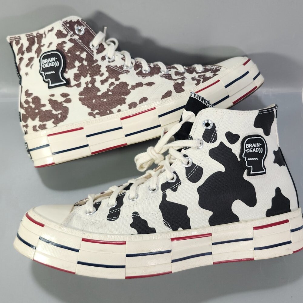 Converse Chuck Taylor All-Star Brain Dead Cow Print 70 Hi High Top Men 12 Shoe